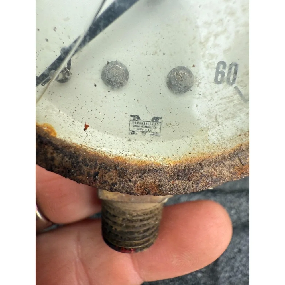 Rusty Marshalltown 0–60 PSI Pressure‎ Gauge Industrial Decor Steampunk Part